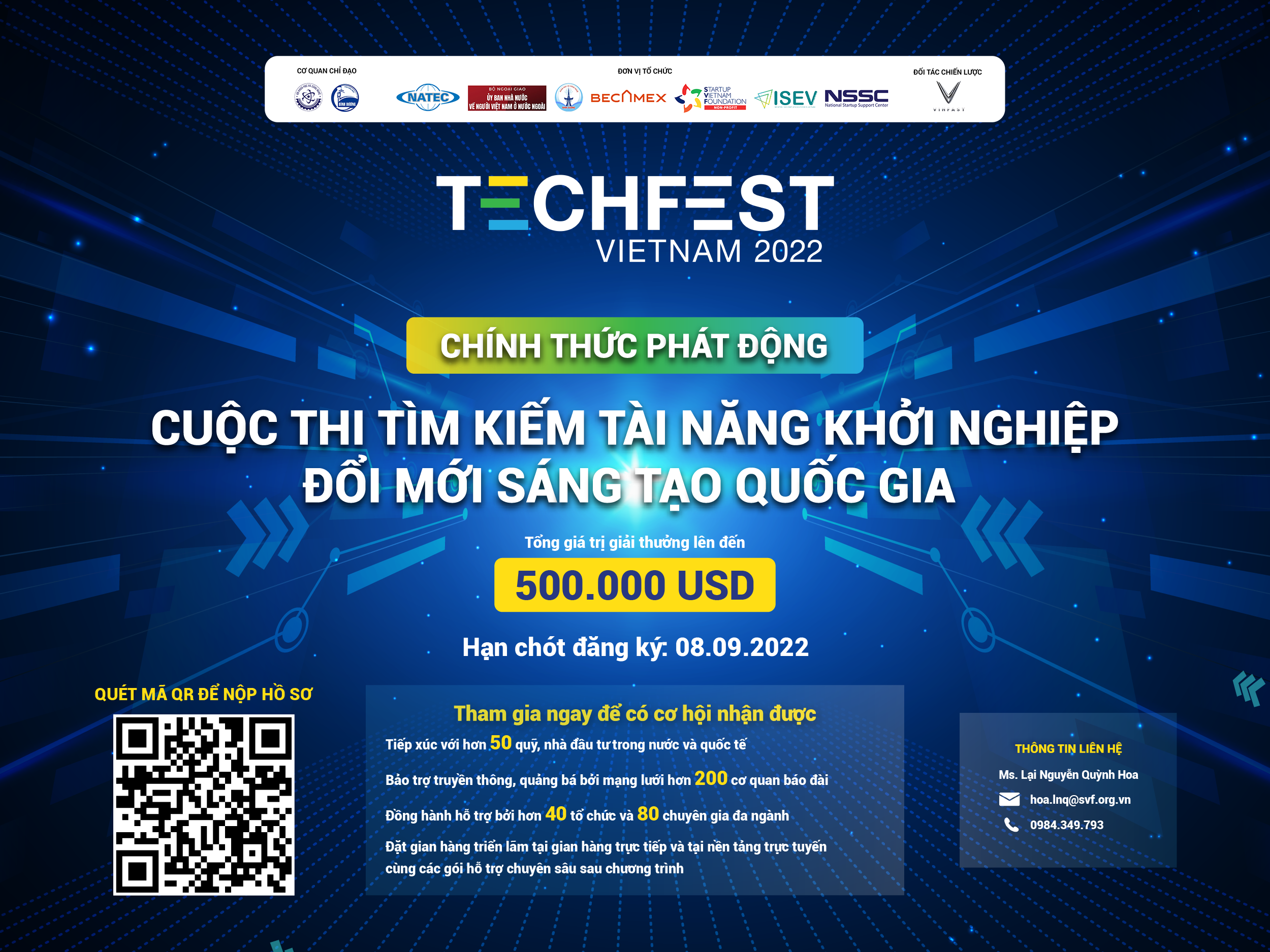 CUỘC THI TÌM KIẾM TÀI NĂNG KHỞI NGHIỆP ĐỔI MỚI SÁNG TẠO QUỐC GIA TECHFEST VIETNAM 2022