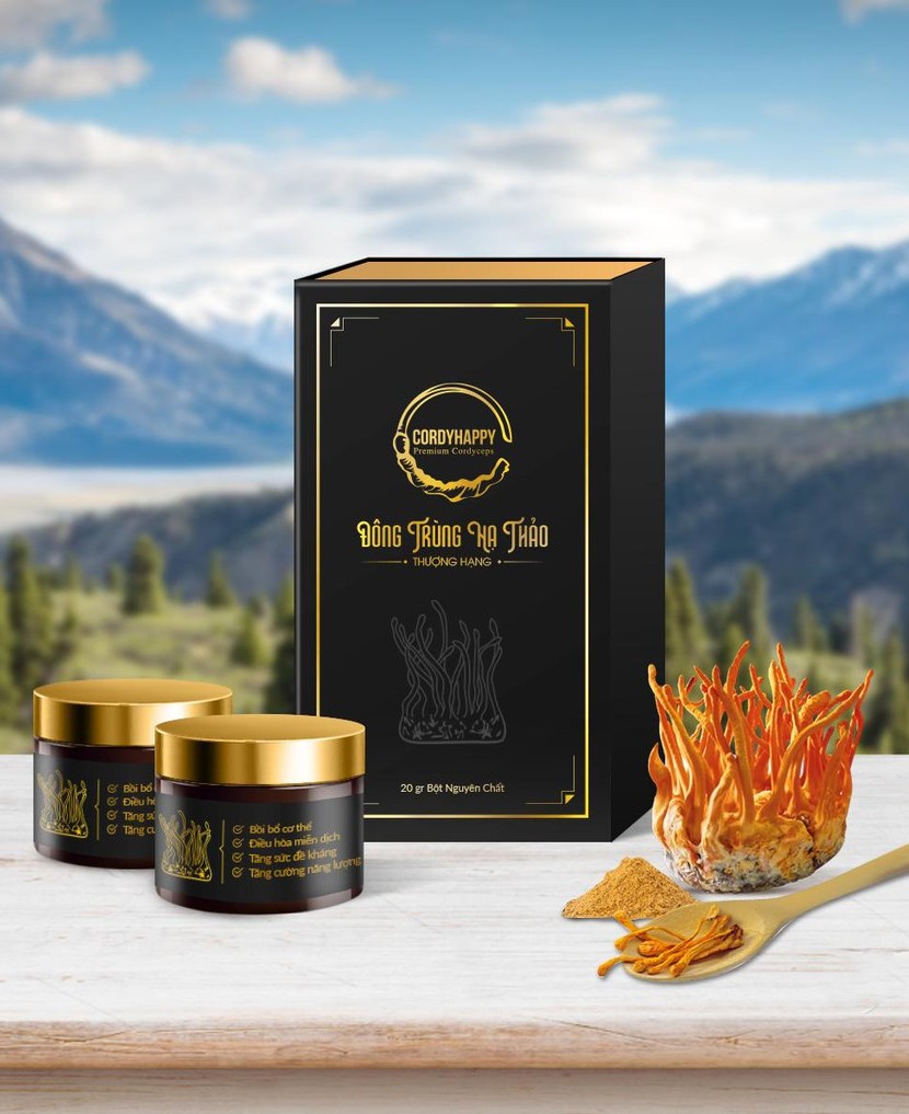Bột Đông trùng Hạ thảo nguyên chất – Hộp 20 gram